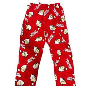 Christmas Vacation Chevy Chase Pajama Lounge Pants Men’s Size Medium Red